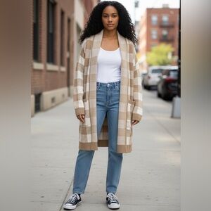 Madewell Beige and Cream Knit Sweater
